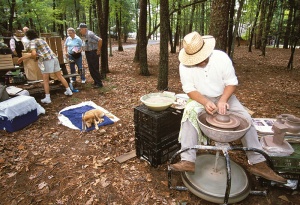 Old Fashion Day at the state park features traditional crafts.